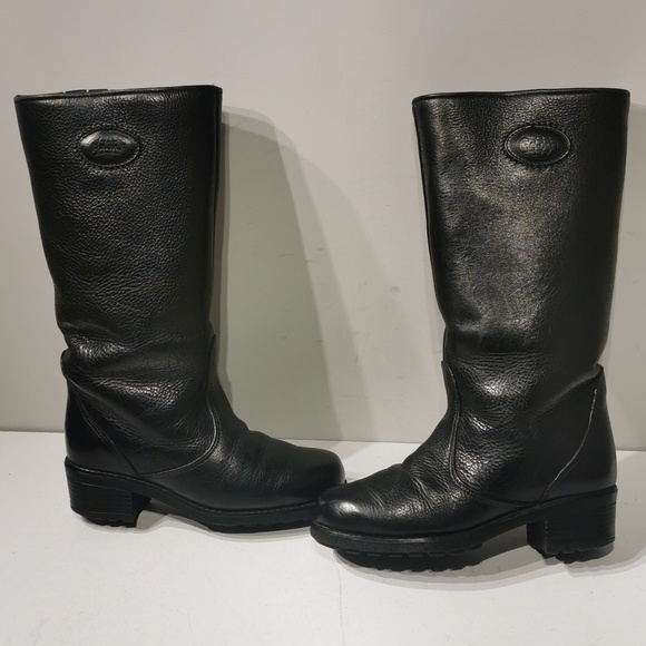 VINTAGE PAJAR REAL SHEEPSKIN LEATHER BOOTS MADE IN CANADA - Picture 3 of 9